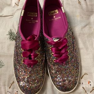 Women’s Pink Sparkle Keds by Kate Spade